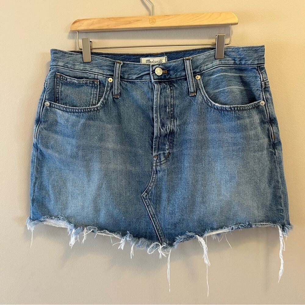 Madewell Blue Denim Mini Jean Skirt